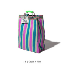 Load image into Gallery viewer, Recycled Stripe Bags by Puebco