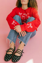 Load image into Gallery viewer, Bows Embroidered Sweatshirt  (2 Colour Ways)
