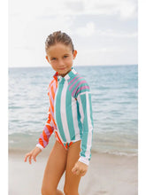 Load image into Gallery viewer, Kids Cannes Swim Long Sleeve One Piece UPF 50+
