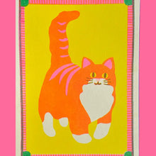 Load image into Gallery viewer, Cats and Dogs Small Riso Prints by Naomi Wilkinson
