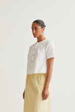 Load image into Gallery viewer, Puff Blouse with Woven Buttons
