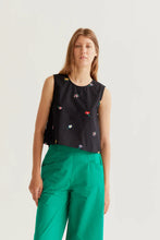Load image into Gallery viewer, Night Garden Embroidered Tank
