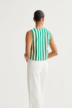 Load image into Gallery viewer, Grass Striped Sleeveless Top
