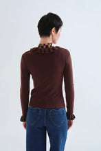 Load image into Gallery viewer, Pierrot Ruffle Knit Top
