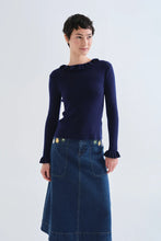 Load image into Gallery viewer, Pierrot Ruffle Knit Top
