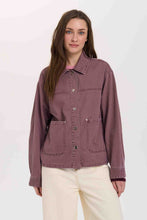 Load image into Gallery viewer, Oversized Grape Button-Up
