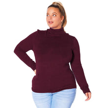 Load image into Gallery viewer, Plus Size Long Sleeved Layering Turtleneck
