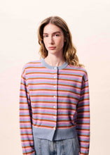 Load image into Gallery viewer, FRNCH Heritage Pastel Stripe Cardigan
