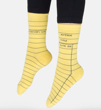 Load image into Gallery viewer, Library Card Socks
