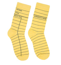 Load image into Gallery viewer, Library Card Socks
