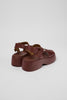 Camper Sandal: Tasha Burgundy