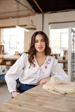 Load image into Gallery viewer, Folk Art Embroidered Blouse
