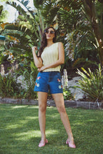 Load image into Gallery viewer, Embroidered Denim Short
