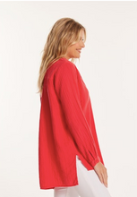 Load image into Gallery viewer, Cotton Gauze Tunic Button-Up (2 Colours)
