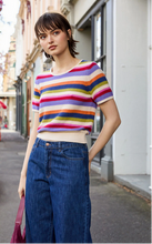 Load image into Gallery viewer, Juice Box Stripe Knit Top
